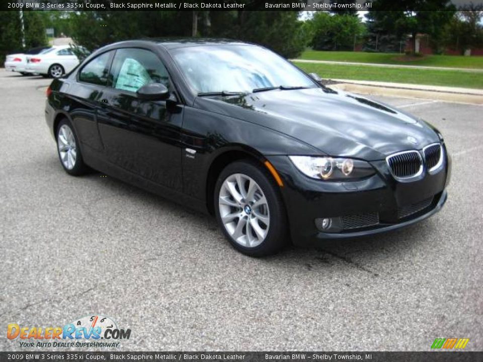 2009 BMW 3 Series 335xi Coupe Black Sapphire Metallic / Black Dakota Leather Photo #7