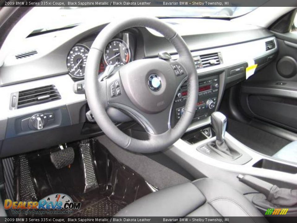 2009 BMW 3 Series 335xi Coupe Black Sapphire Metallic / Black Dakota Leather Photo #9