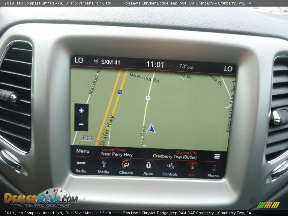 2019 Jeep Compass Limited 4x4 Billet Silver Metallic / Black Photo #17