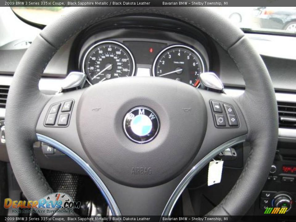 2009 BMW 3 Series 335xi Coupe Black Sapphire Metallic / Black Dakota Leather Photo #15