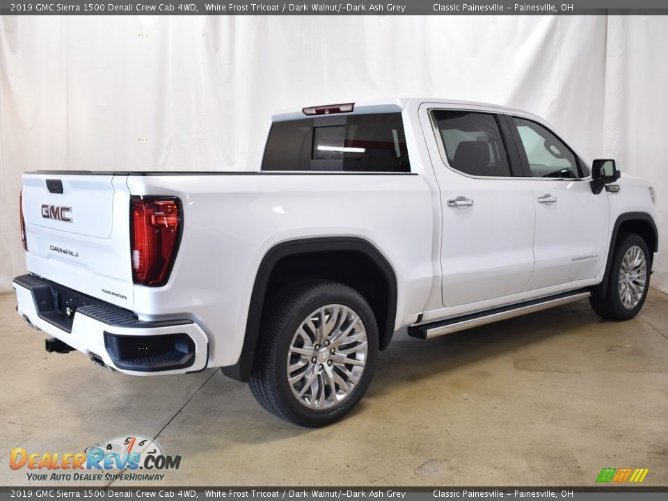 2019 GMC Sierra 1500 Denali Crew Cab 4WD White Frost Tricoat / Dark Walnut/­Dark Ash Grey Photo #2