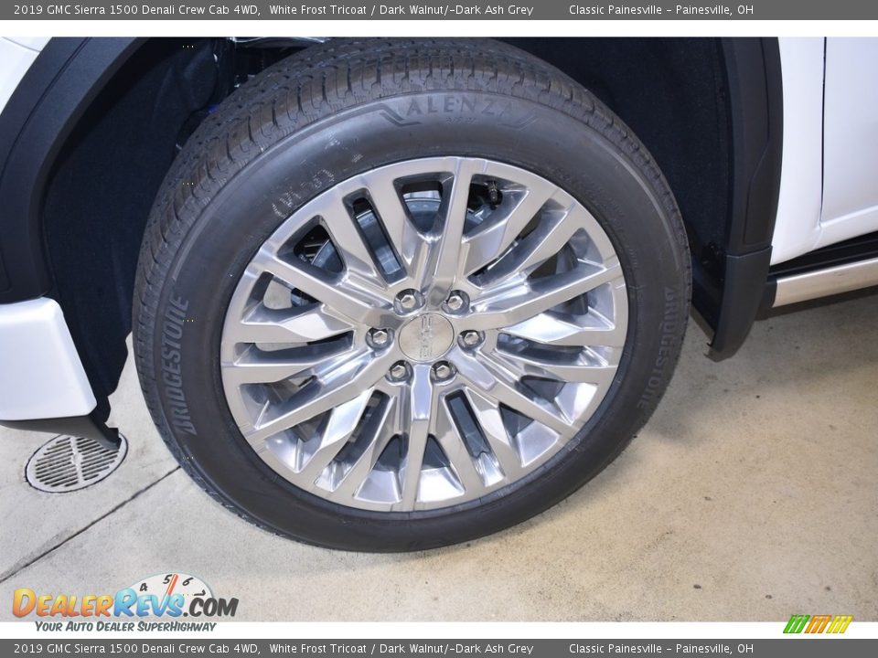 2019 GMC Sierra 1500 Denali Crew Cab 4WD White Frost Tricoat / Dark Walnut/­Dark Ash Grey Photo #5