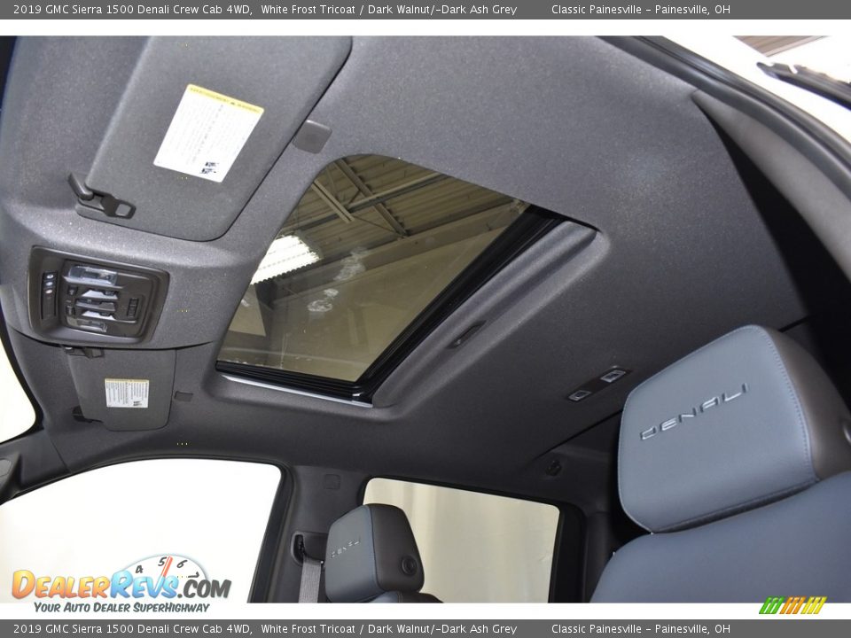 2019 GMC Sierra 1500 Denali Crew Cab 4WD White Frost Tricoat / Dark Walnut/­Dark Ash Grey Photo #6