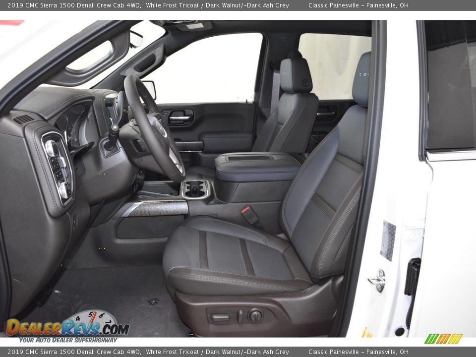 2019 GMC Sierra 1500 Denali Crew Cab 4WD White Frost Tricoat / Dark Walnut/­Dark Ash Grey Photo #7