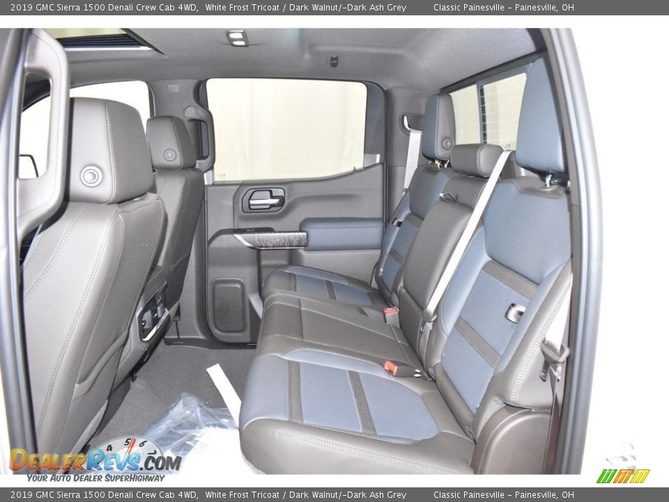 2019 GMC Sierra 1500 Denali Crew Cab 4WD White Frost Tricoat / Dark Walnut/­Dark Ash Grey Photo #8