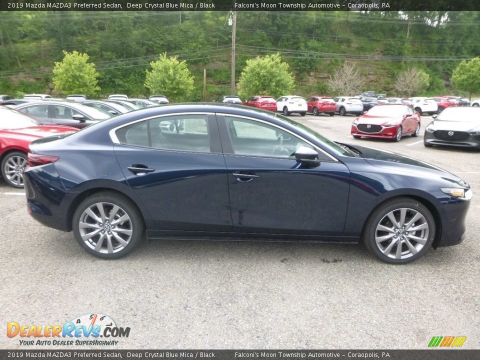 2019 Mazda MAZDA3 Preferred Sedan Deep Crystal Blue Mica / Black Photo #1