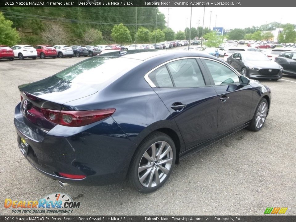 2019 Mazda MAZDA3 Preferred Sedan Deep Crystal Blue Mica / Black Photo #2