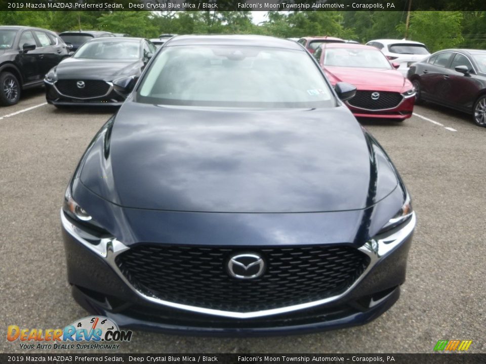 2019 Mazda MAZDA3 Preferred Sedan Deep Crystal Blue Mica / Black Photo #4