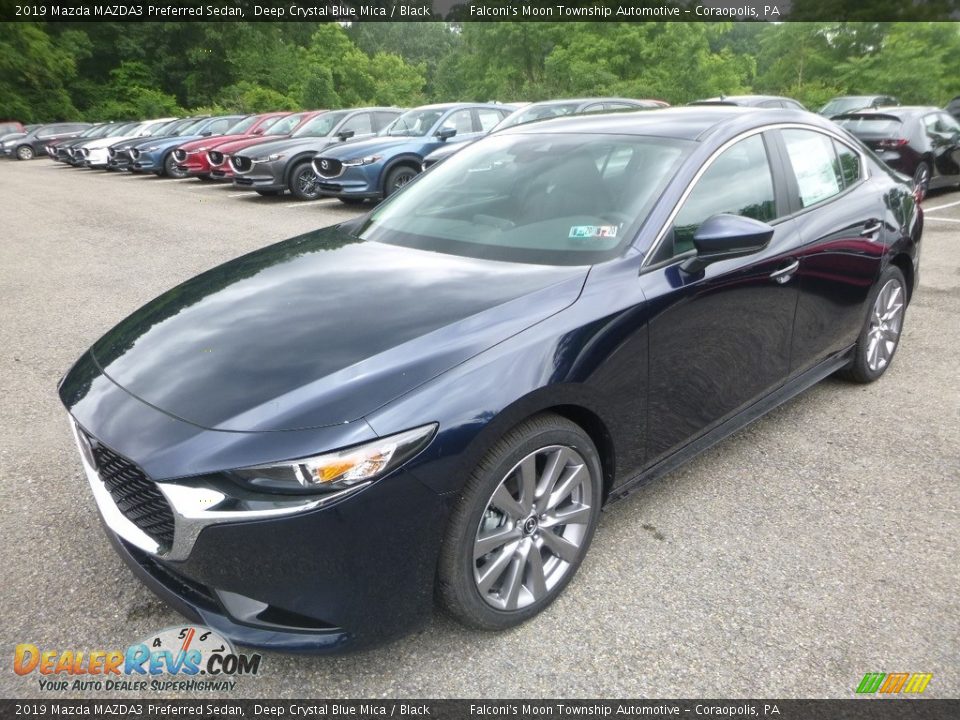 2019 Mazda MAZDA3 Preferred Sedan Deep Crystal Blue Mica / Black Photo #5