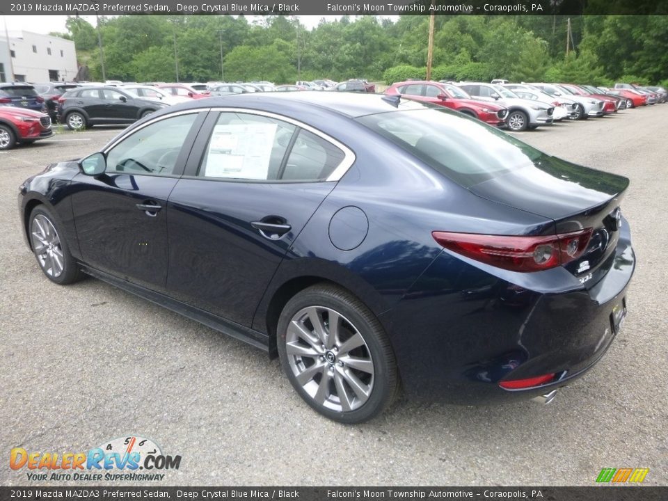 2019 Mazda MAZDA3 Preferred Sedan Deep Crystal Blue Mica / Black Photo #6