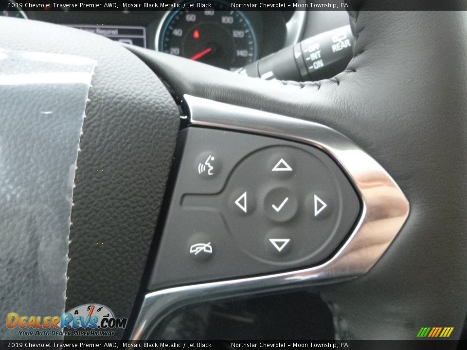 2019 Chevrolet Traverse Premier AWD Mosaic Black Metallic / Jet Black Photo #19