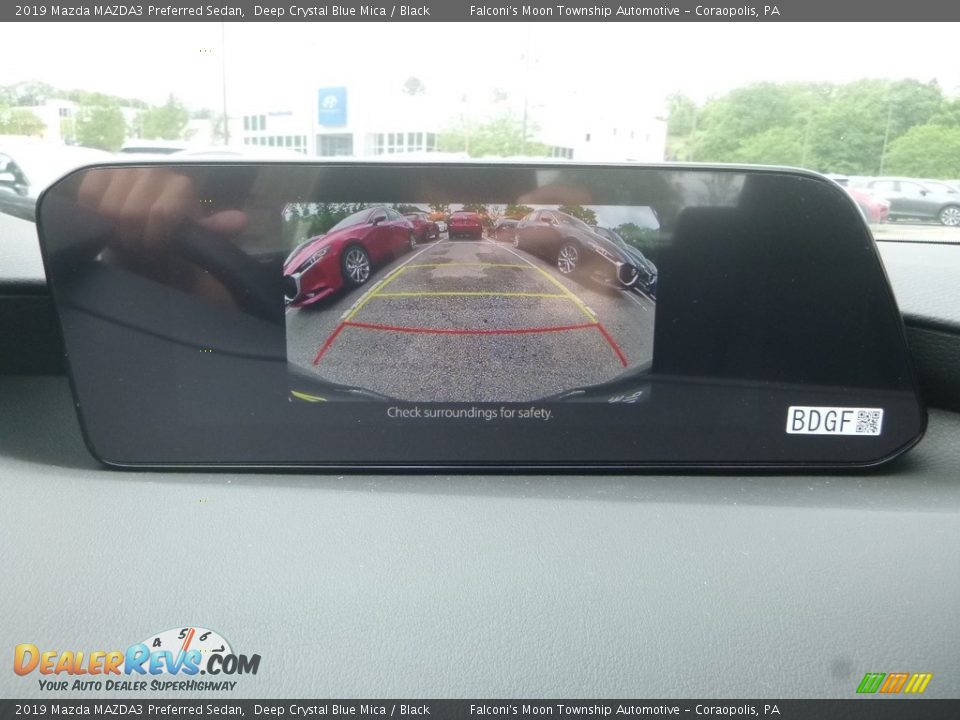 2019 Mazda MAZDA3 Preferred Sedan Deep Crystal Blue Mica / Black Photo #14