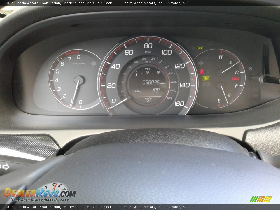 2014 Honda Accord Sport Sedan Modern Steel Metallic / Black Photo #17