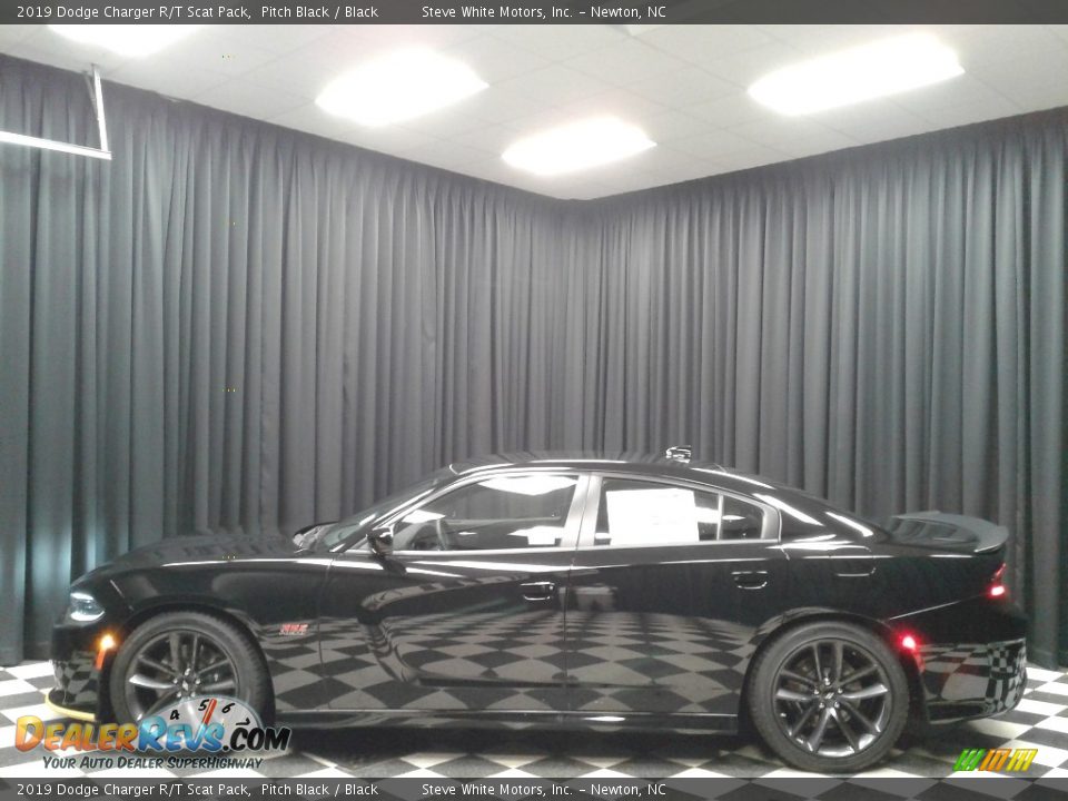 2019 Dodge Charger R/T Scat Pack Pitch Black / Black Photo #1