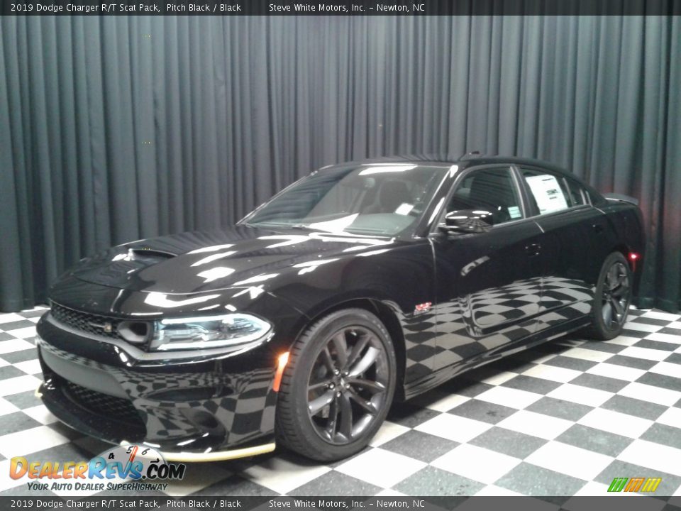 2019 Dodge Charger R/T Scat Pack Pitch Black / Black Photo #2