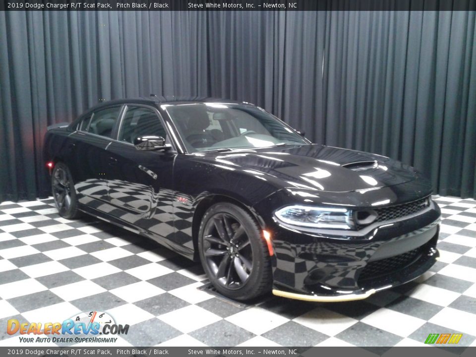 2019 Dodge Charger R/T Scat Pack Pitch Black / Black Photo #4