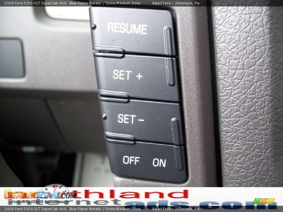 2009 Ford F150 XLT SuperCab 4x4 Blue Flame Metallic / Stone/Medium Stone Photo #18