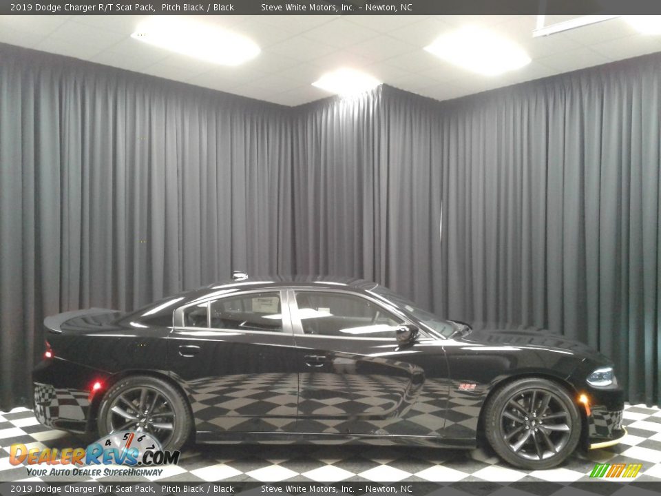 2019 Dodge Charger R/T Scat Pack Pitch Black / Black Photo #5