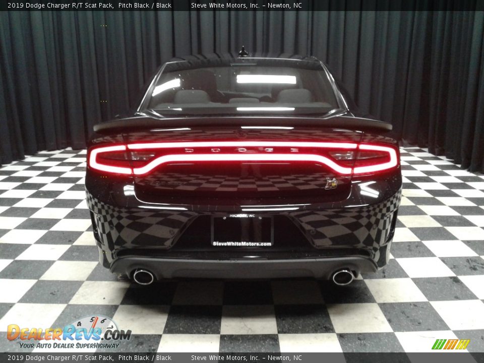 2019 Dodge Charger R/T Scat Pack Pitch Black / Black Photo #7