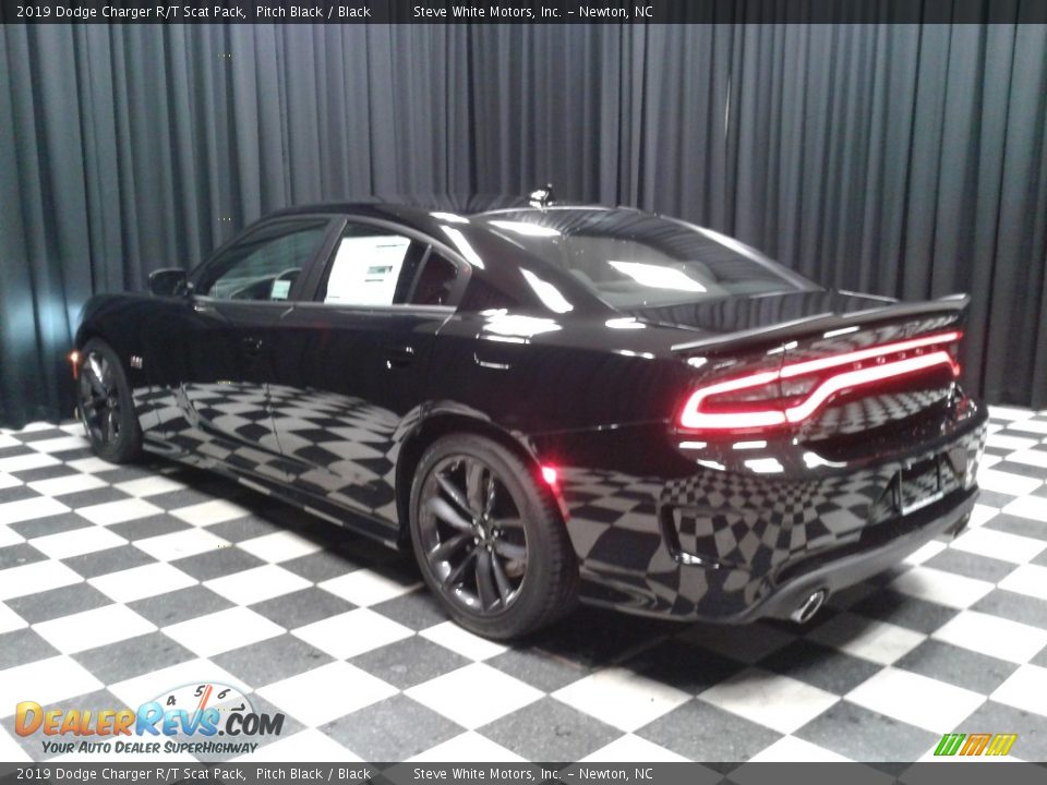 2019 Dodge Charger R/T Scat Pack Pitch Black / Black Photo #8