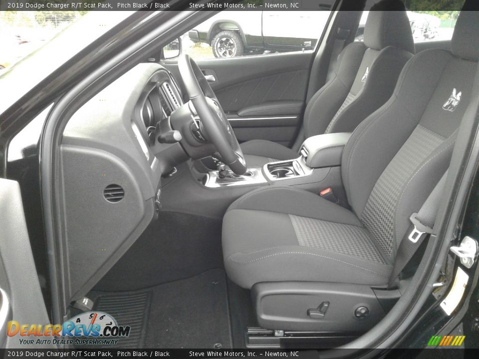 2019 Dodge Charger R/T Scat Pack Pitch Black / Black Photo #10