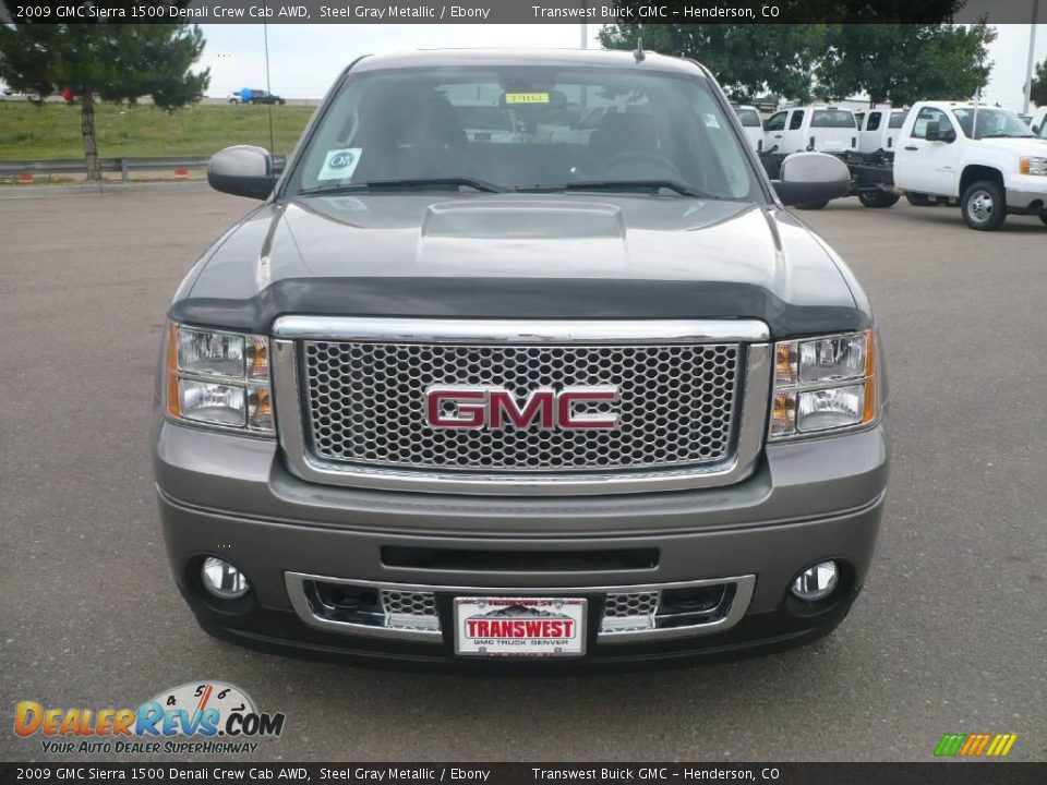 2009 GMC Sierra 1500 Denali Crew Cab AWD Steel Gray Metallic / Ebony Photo #2