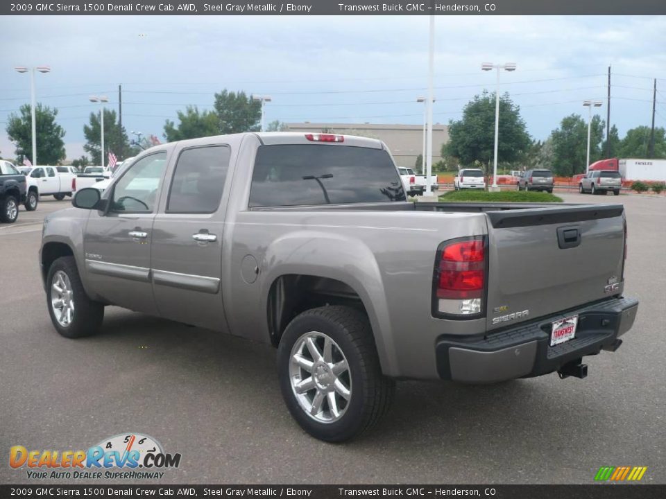 2009 GMC Sierra 1500 Denali Crew Cab AWD Steel Gray Metallic / Ebony Photo #4