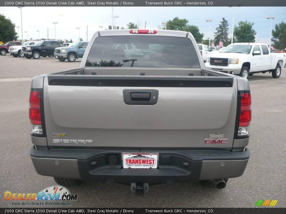 2009 GMC Sierra 1500 Denali Crew Cab AWD Steel Gray Metallic / Ebony Photo #5