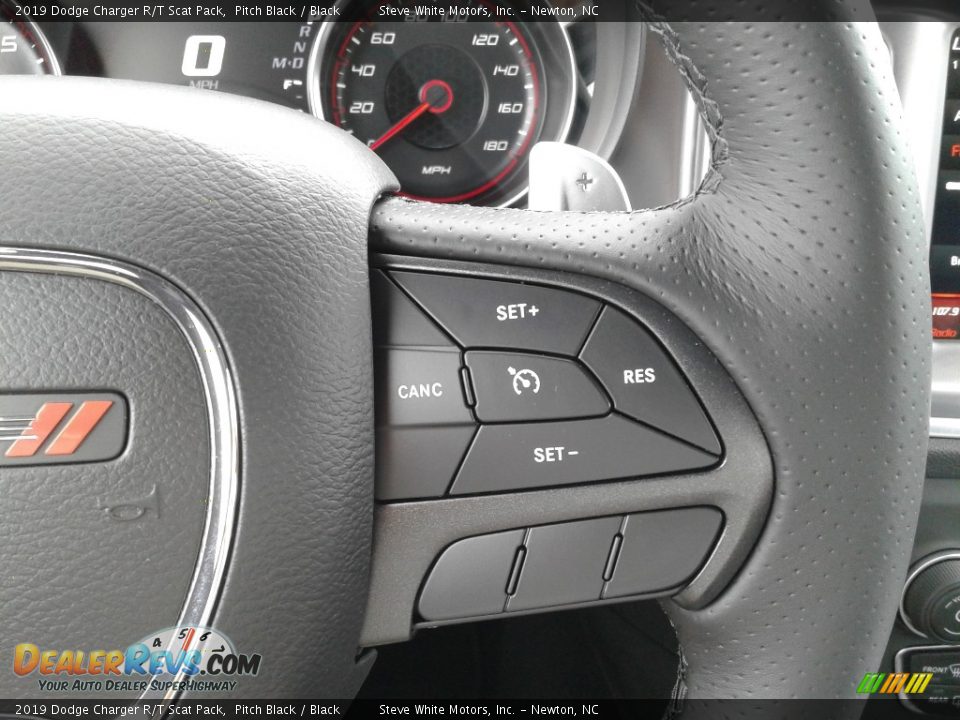 2019 Dodge Charger R/T Scat Pack Pitch Black / Black Photo #17