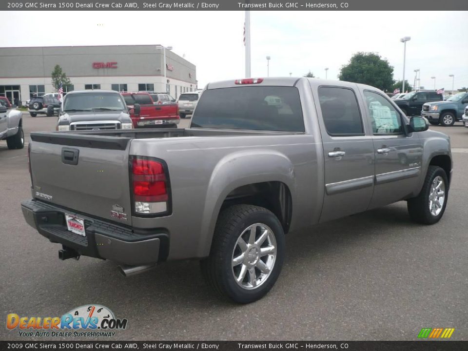 2009 GMC Sierra 1500 Denali Crew Cab AWD Steel Gray Metallic / Ebony Photo #6