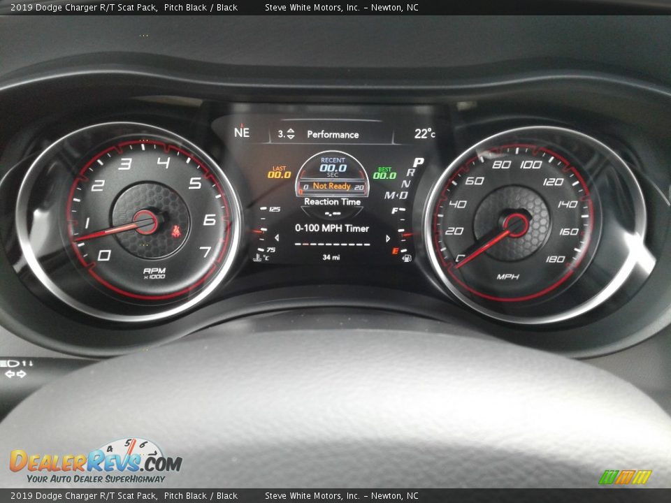 2019 Dodge Charger R/T Scat Pack Pitch Black / Black Photo #18