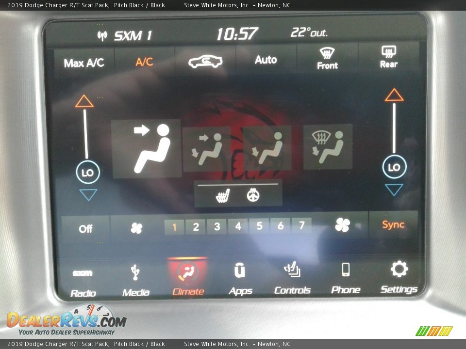 2019 Dodge Charger R/T Scat Pack Pitch Black / Black Photo #22