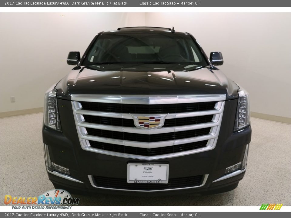2017 Cadillac Escalade Luxury 4WD Dark Granite Metallic / Jet Black Photo #2