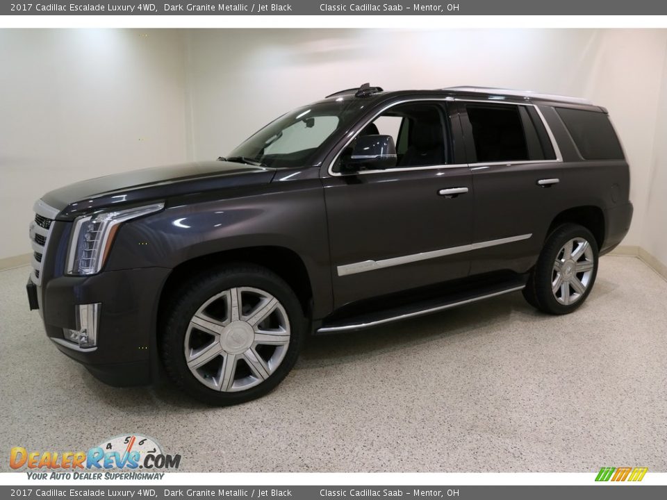 2017 Cadillac Escalade Luxury 4WD Dark Granite Metallic / Jet Black Photo #3