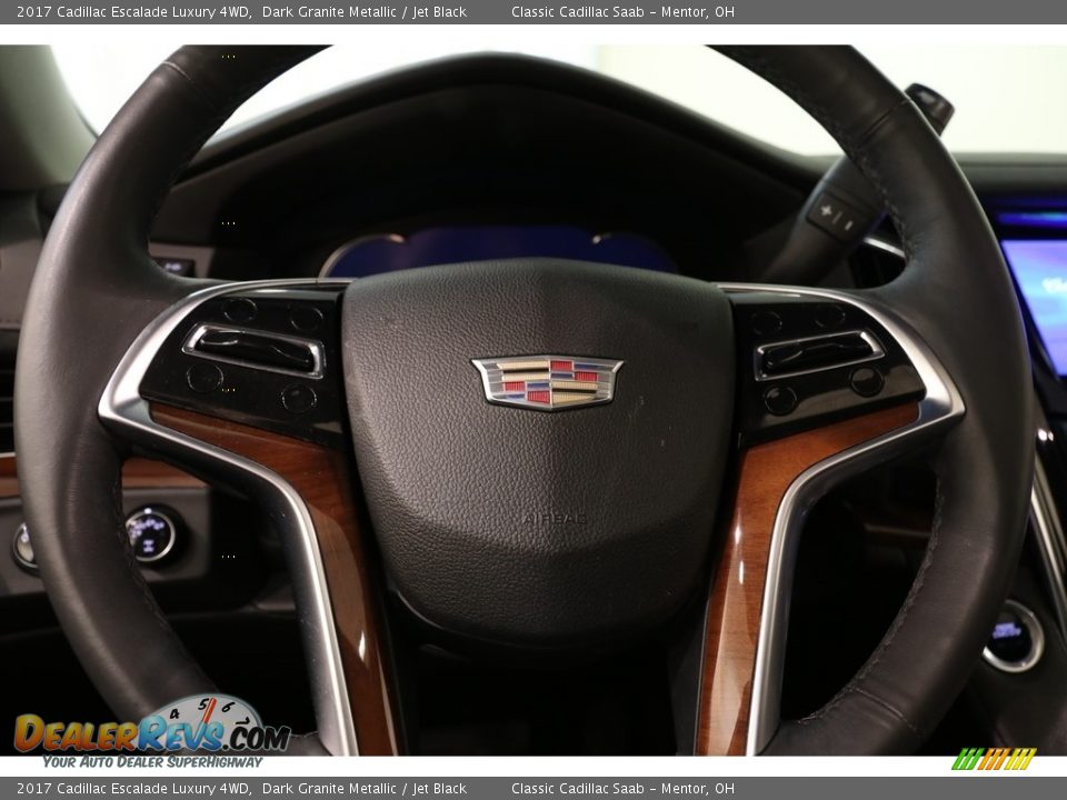 2017 Cadillac Escalade Luxury 4WD Dark Granite Metallic / Jet Black Photo #6