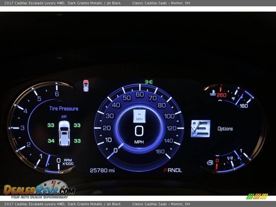 2017 Cadillac Escalade Luxury 4WD Dark Granite Metallic / Jet Black Photo #7