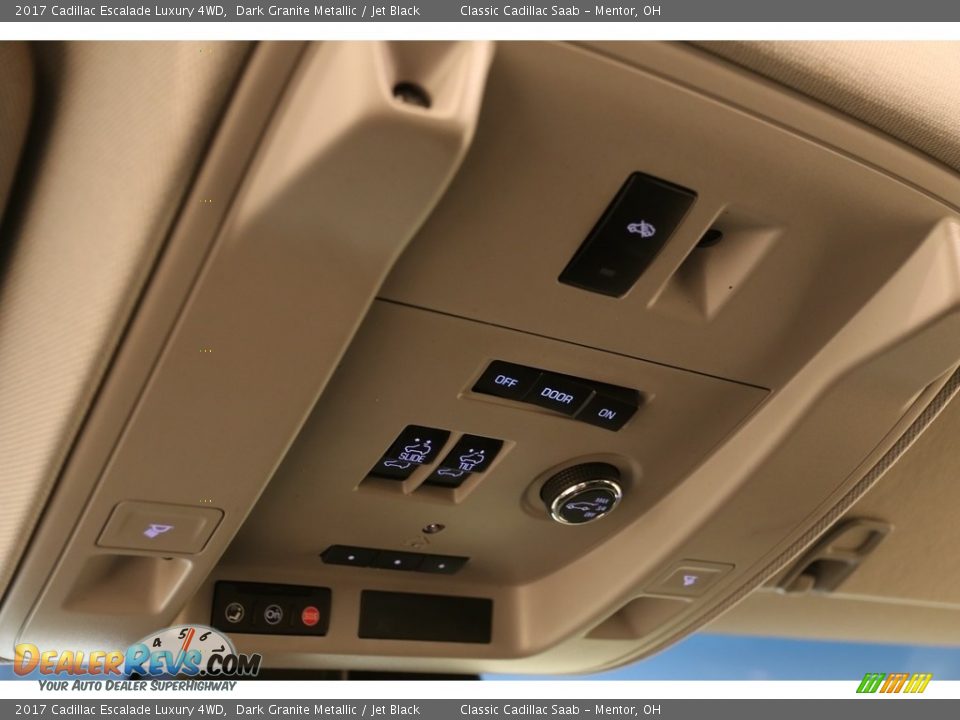 2017 Cadillac Escalade Luxury 4WD Dark Granite Metallic / Jet Black Photo #8