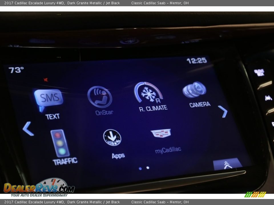 2017 Cadillac Escalade Luxury 4WD Dark Granite Metallic / Jet Black Photo #11