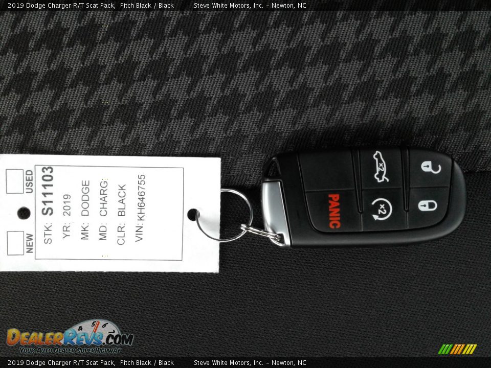2019 Dodge Charger R/T Scat Pack Pitch Black / Black Photo #32