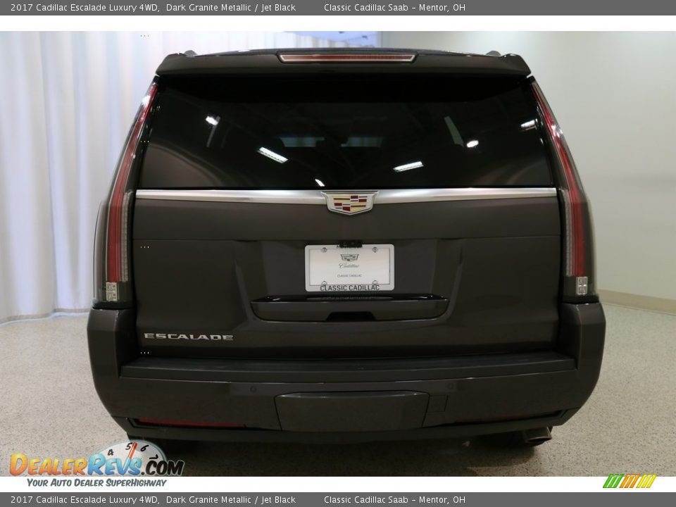 2017 Cadillac Escalade Luxury 4WD Dark Granite Metallic / Jet Black Photo #22