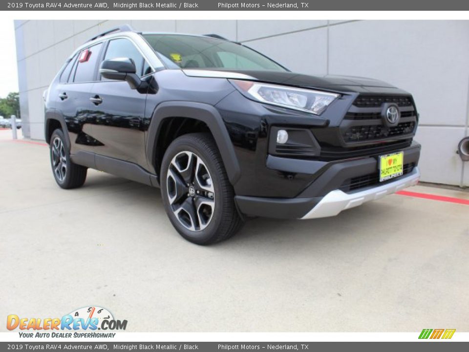 2019 Toyota RAV4 Adventure AWD Midnight Black Metallic / Black Photo #2