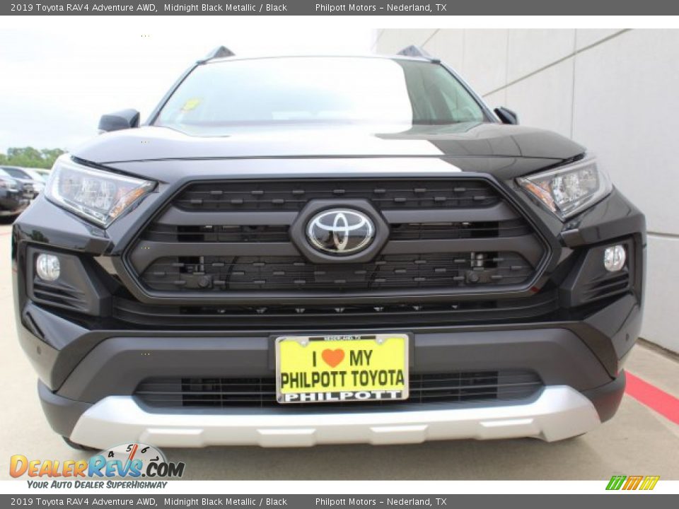2019 Toyota RAV4 Adventure AWD Midnight Black Metallic / Black Photo #3