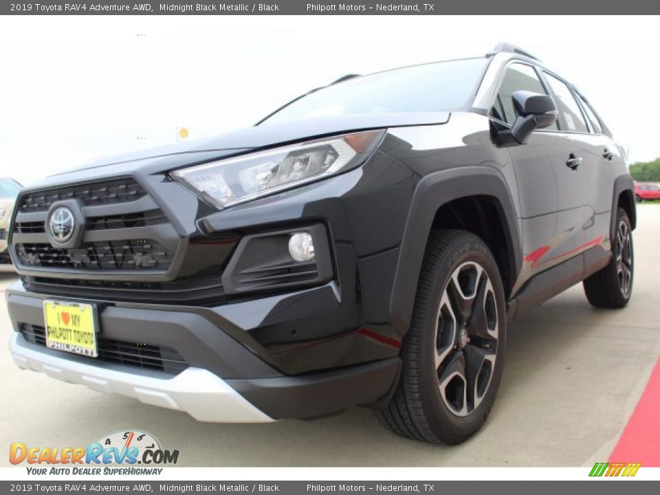 2019 Toyota RAV4 Adventure AWD Midnight Black Metallic / Black Photo #4