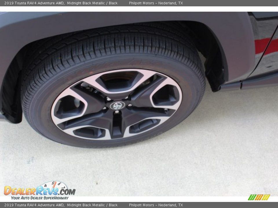 2019 Toyota RAV4 Adventure AWD Midnight Black Metallic / Black Photo #5
