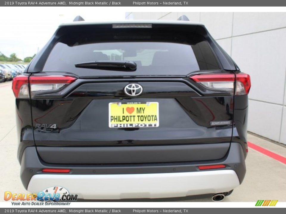 2019 Toyota RAV4 Adventure AWD Midnight Black Metallic / Black Photo #7