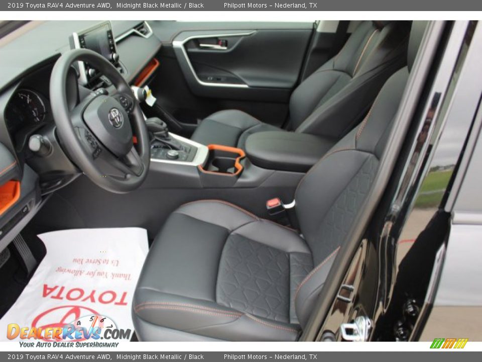 2019 Toyota RAV4 Adventure AWD Midnight Black Metallic / Black Photo #10