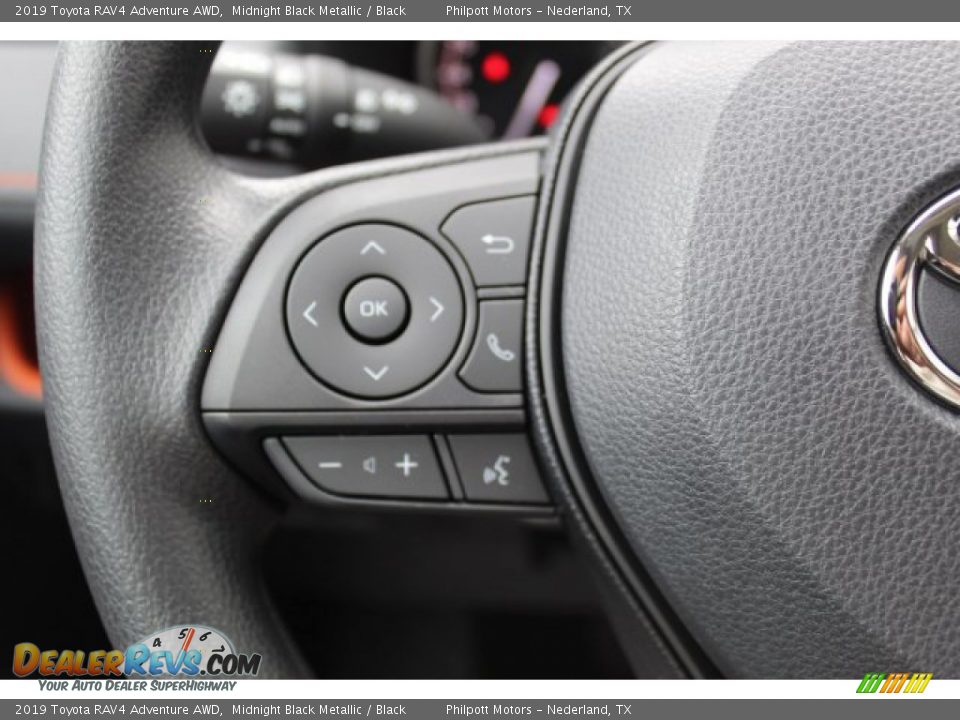2019 Toyota RAV4 Adventure AWD Midnight Black Metallic / Black Photo #12