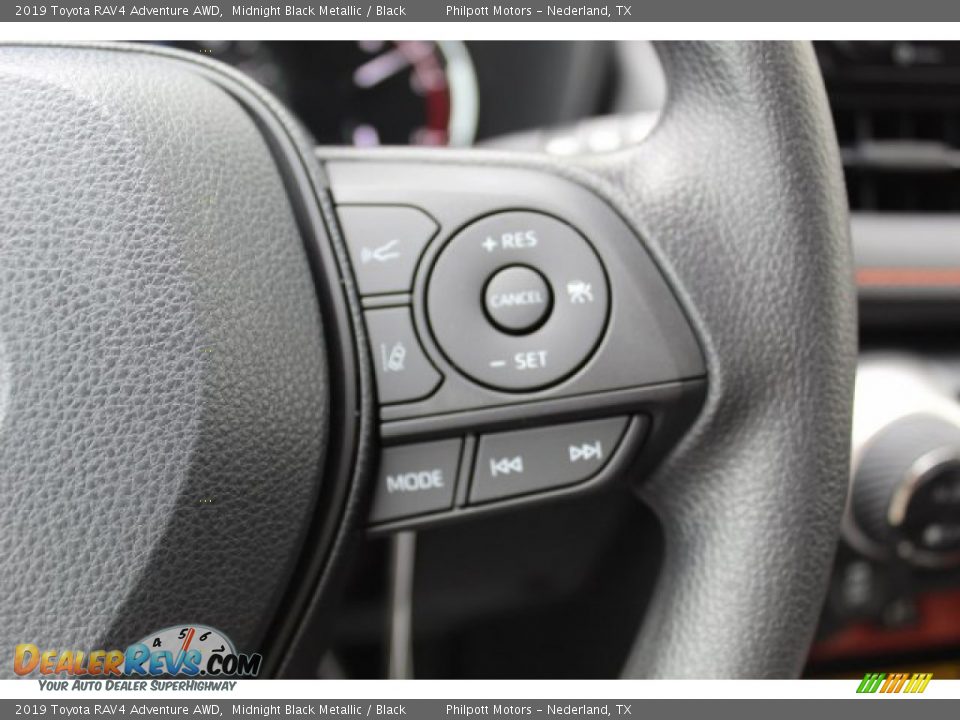 2019 Toyota RAV4 Adventure AWD Midnight Black Metallic / Black Photo #13