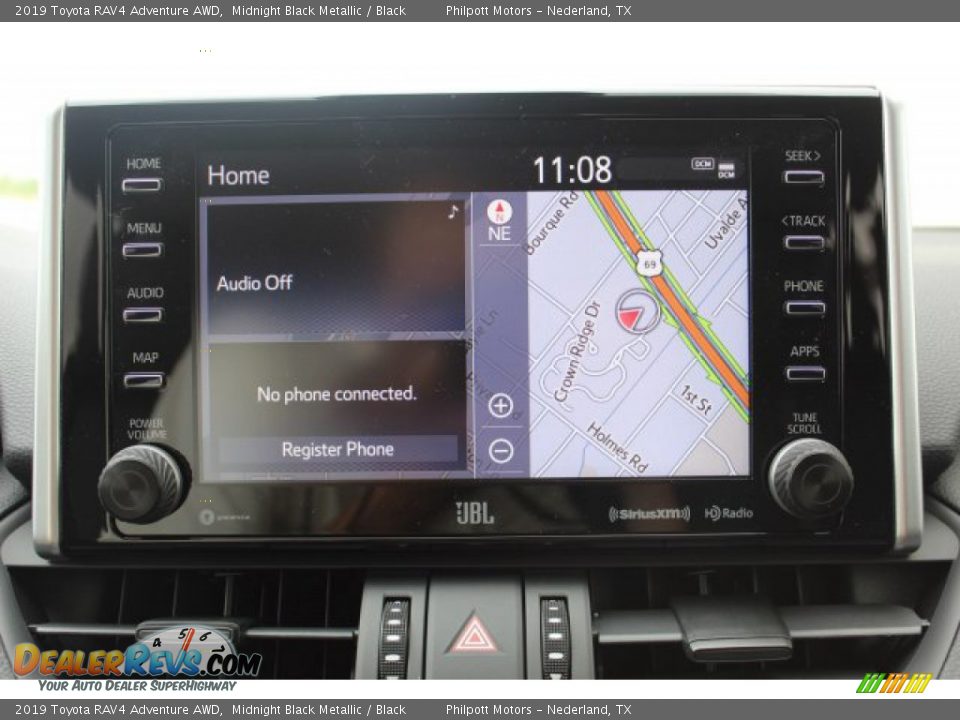 2019 Toyota RAV4 Adventure AWD Midnight Black Metallic / Black Photo #15