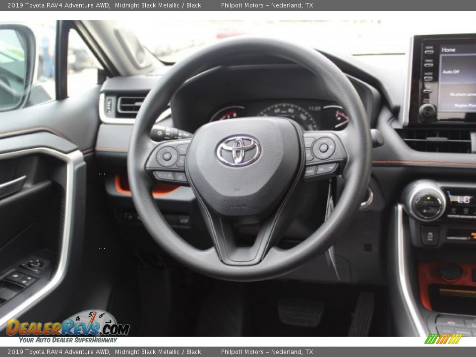 2019 Toyota RAV4 Adventure AWD Midnight Black Metallic / Black Photo #21